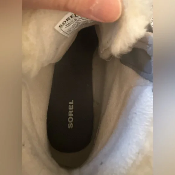 Sorel Harlow Lace Cozy Ankle Boot, Women's Size 9 Gray MSRP $170 - Picture 8 of 8